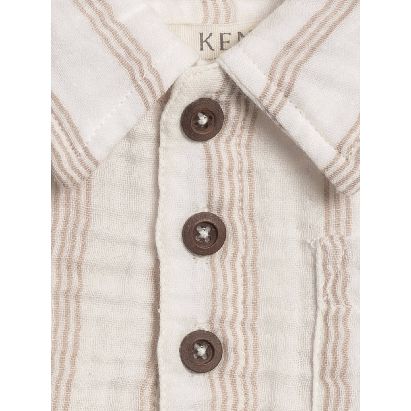 Ezra Muslin Short Sleeve Polo