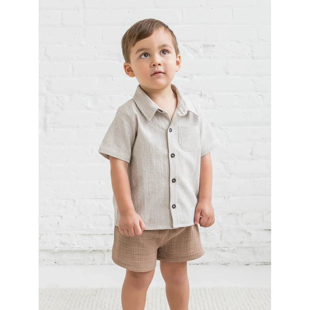 Landon Seersucker Button Down