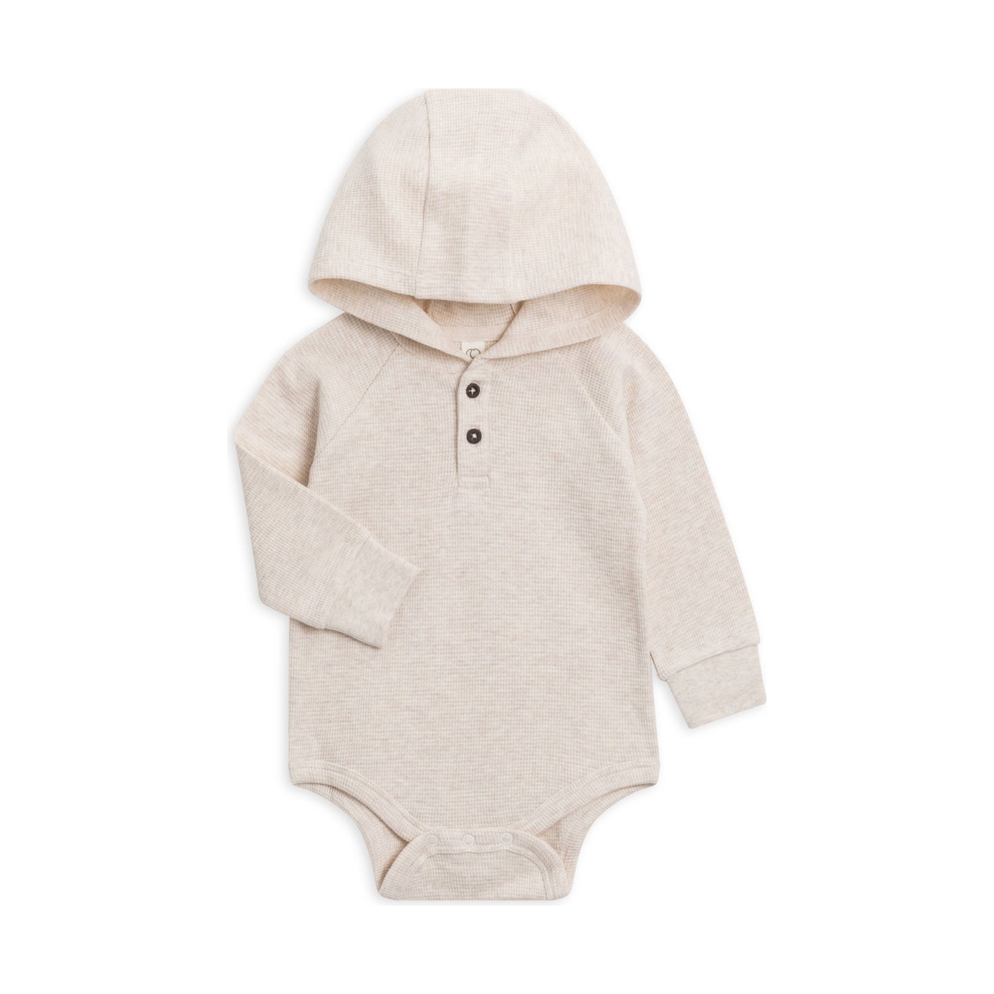 Cole Hooded Bodysuit - Heather Oat