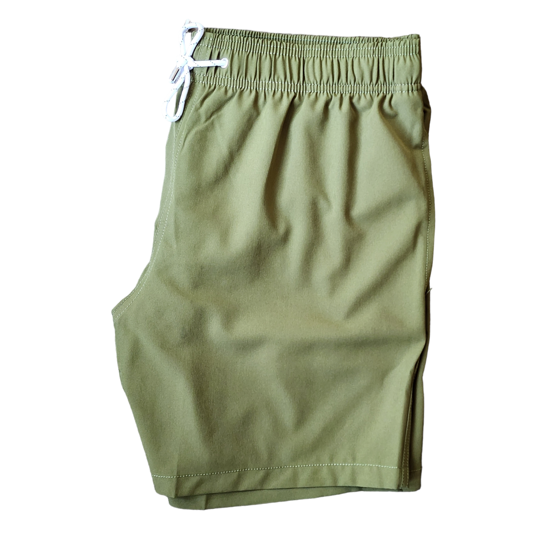 Olive Drab Swim Shorts