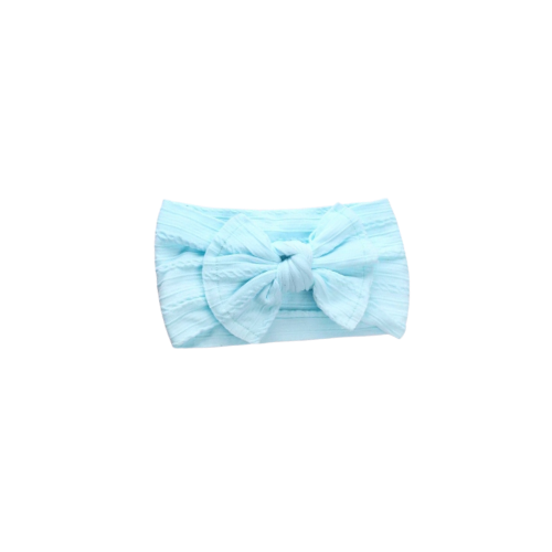 Bow Headband Baby Blue