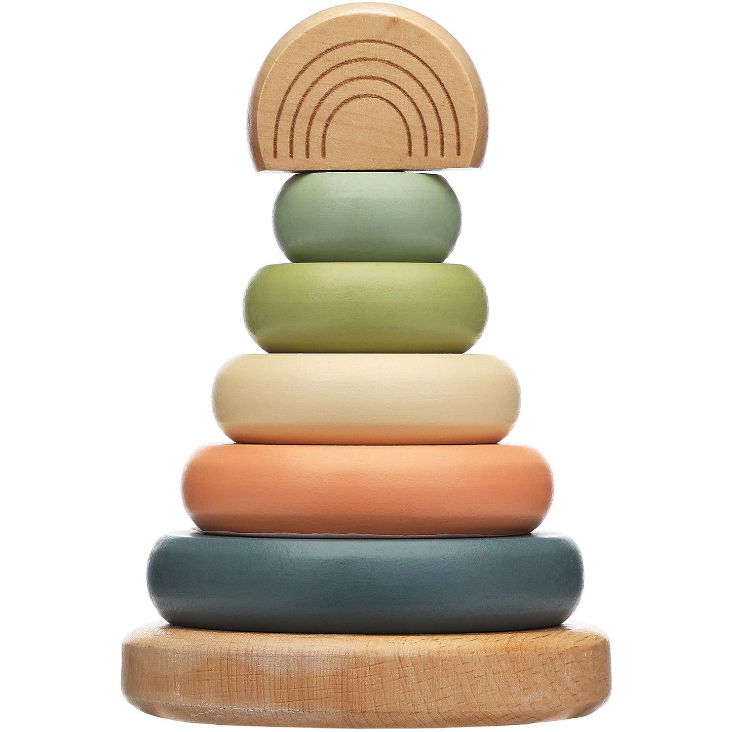 Wooden Stacking Rainbow Tower Baby & Toddler Toy