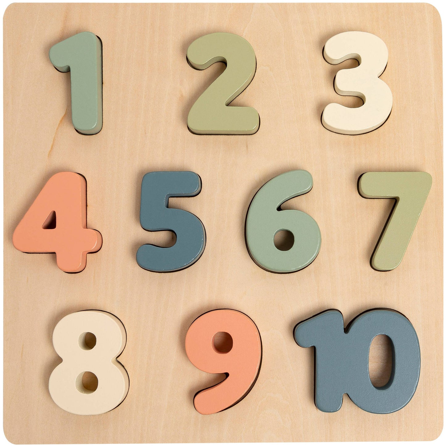 Wooden Numbers Puzzle