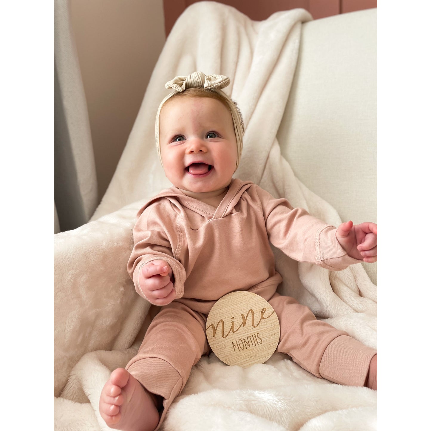 Madison Hooded Pullover - Blush