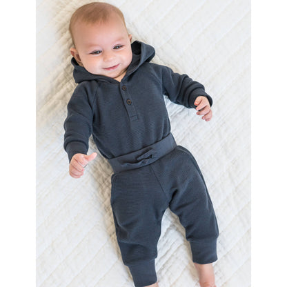 Cole Hooded Bodysuit - Navy