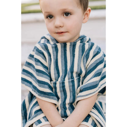 Stripe Organic Cotton Beach Poncho