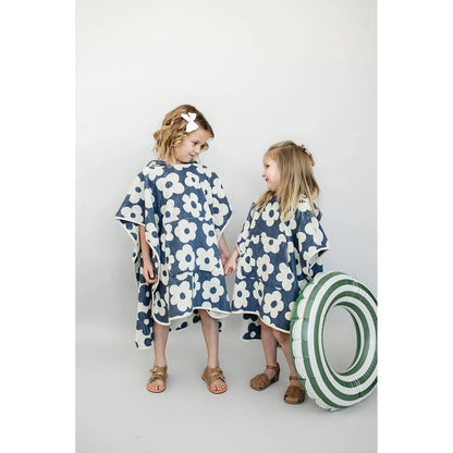 Floral Organic Cotton Beach Poncho