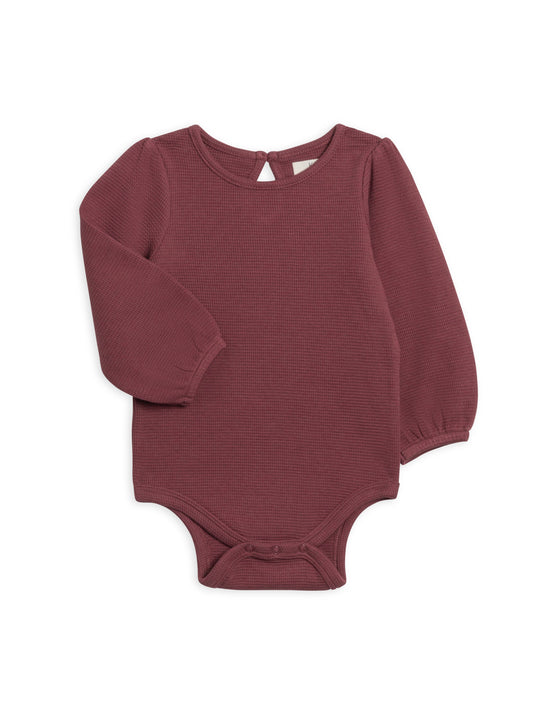 Jill Long Sleeve Bodysuit - Mulberry