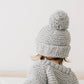 Mabel Cardigan and Beanie Hat Set - Ice Grey