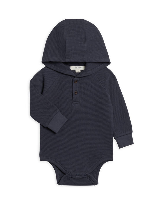 Cole Hooded Bodysuit - Navy