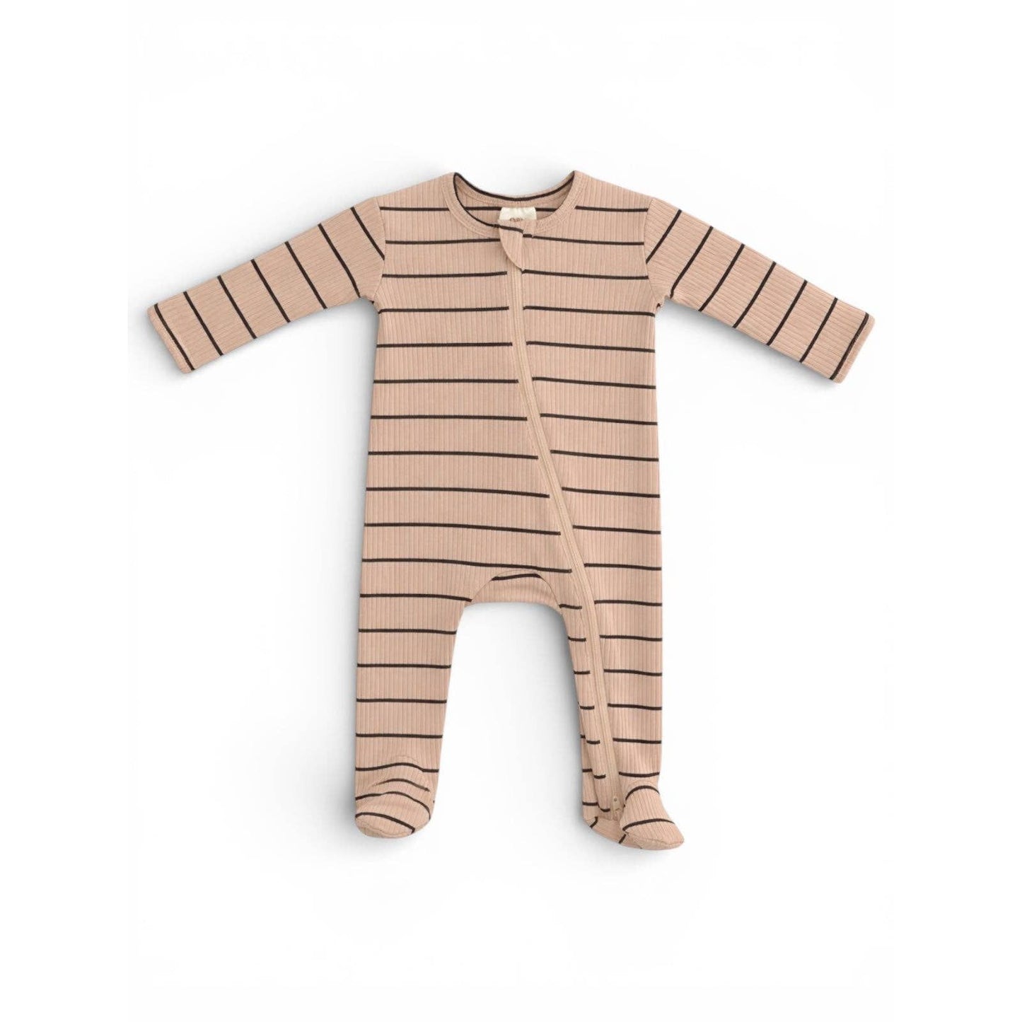 Ribbed Zip Footie
