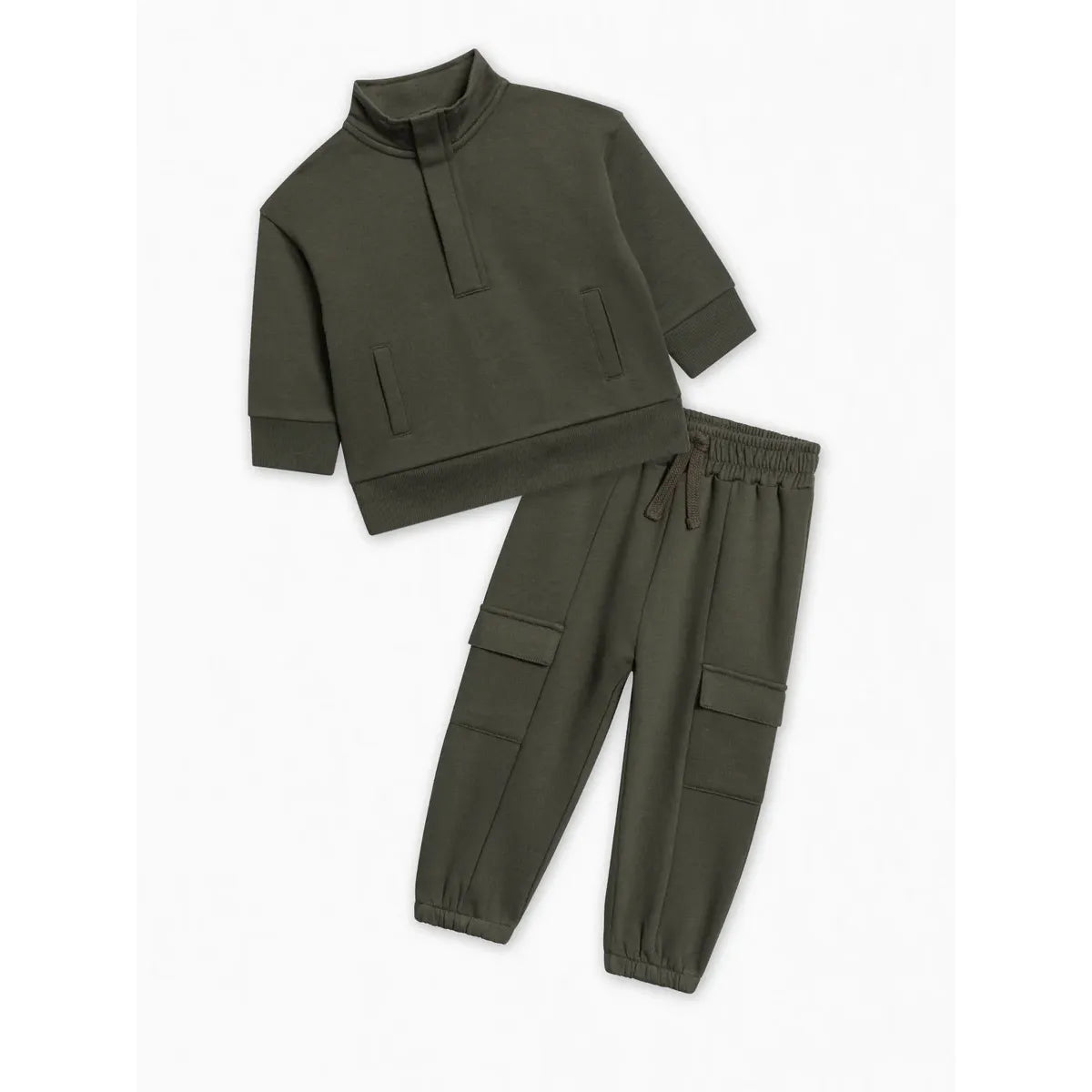 Fleece Half Zip and Pant Set