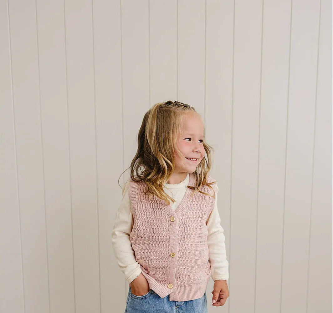Knit Button Down Vest