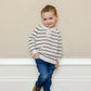 Stripe Button Knit Sweater