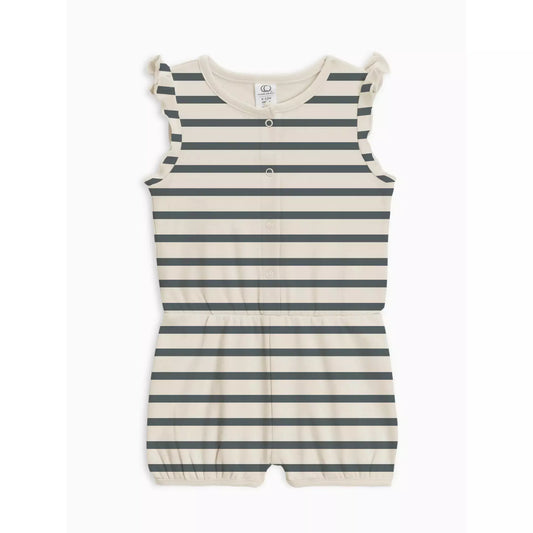 Amelia Romper - Thistle Stripe / Harbor