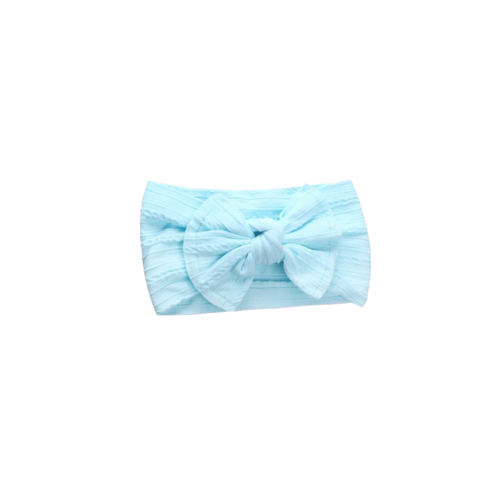 Bow Headband - Baby Blue