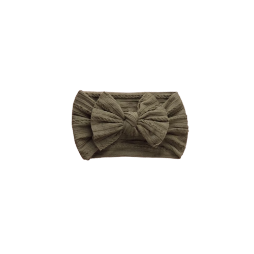 Bow Headband - Olive