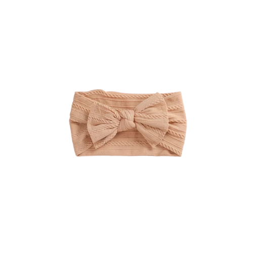 Bow Headband - Peach