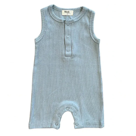 Merrick Romper - Dusty Blue