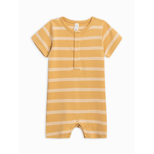 Mason Short Sleeve Romper - Buckly Stripe