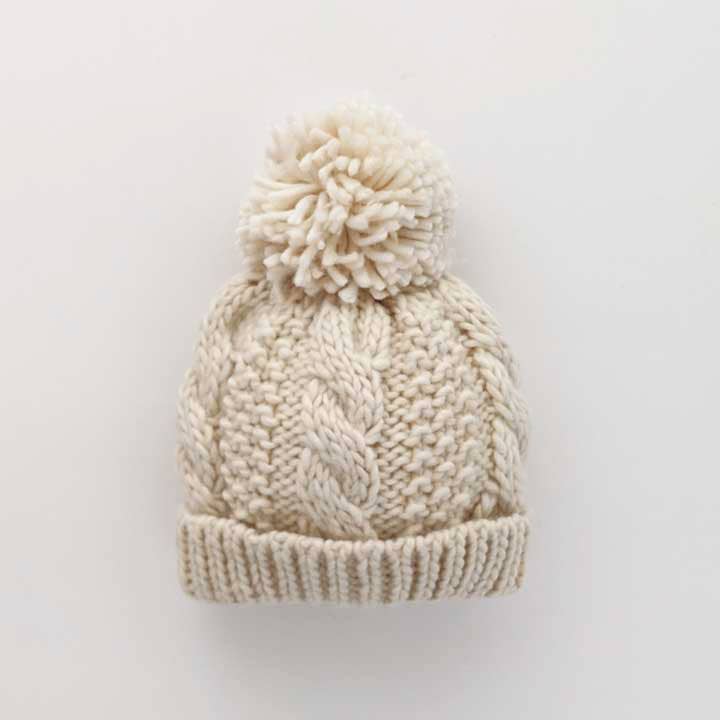 Natural Cable Beanie