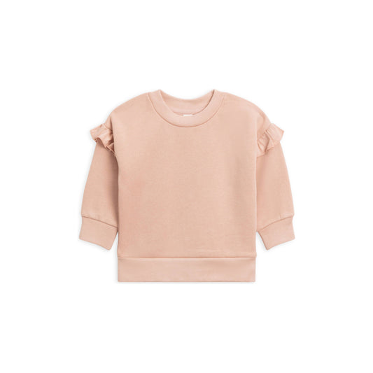 Abbie Fleece Ruffle Sleeve Sweatshirt